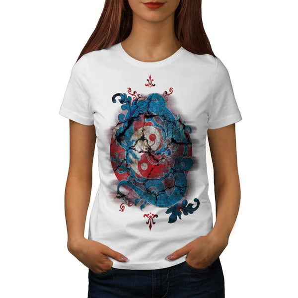 Yin Yang Dragon Life Womens T-Shirt