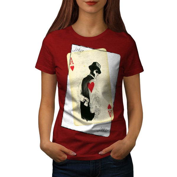 Ace Heart Hustler USA Womens T-Shirt