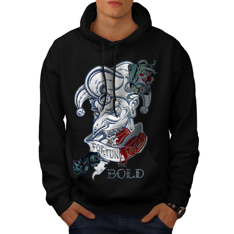 Fortune Favors Bold Mens Hoodie