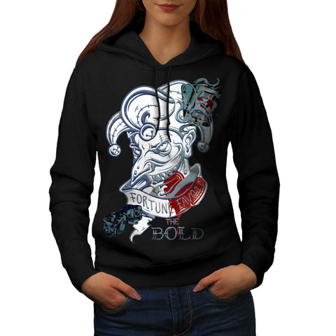 Fortune Favors Bold Womens Hoodie