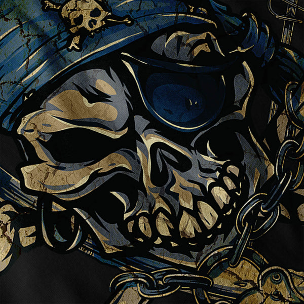 Skull Pirate Head Art Womens Long Sleeve T-Shirt