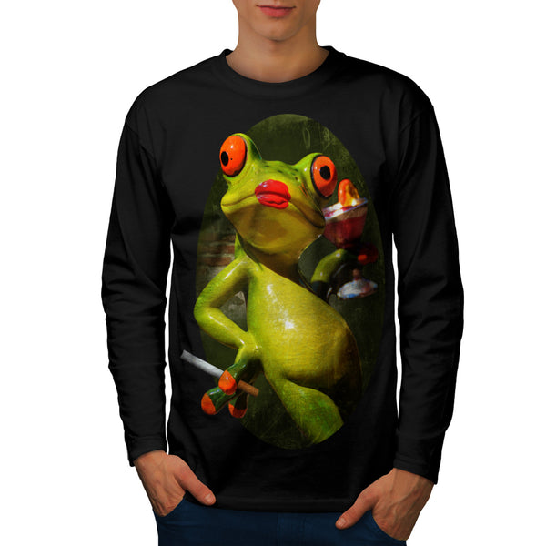 Glamour Frog Smoke Mens Long Sleeve T-Shirt