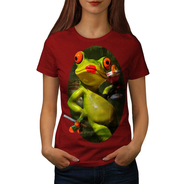 Glamour Frog Smoke Womens T-Shirt