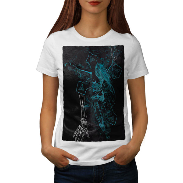 Skull Angel Body Soul Womens T-Shirt