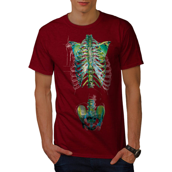 Skull Body Bones Art Mens T-Shirt