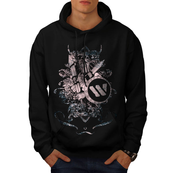 Skull Warrior Devil Mens Hoodie