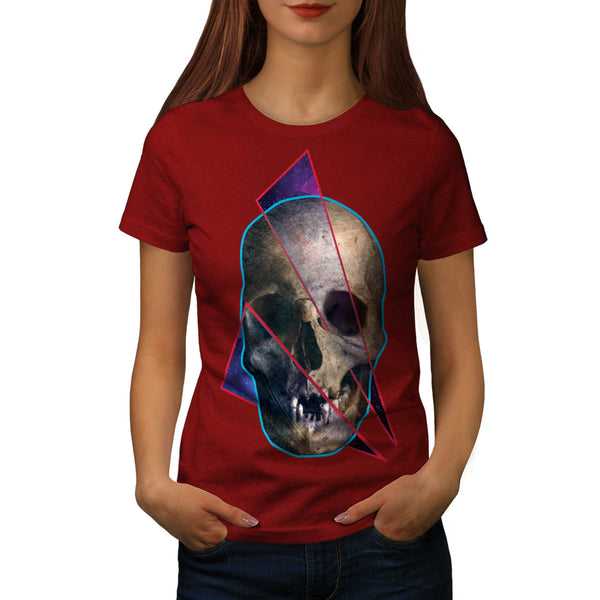 Skull Indian Head Art Womens T-Shirt