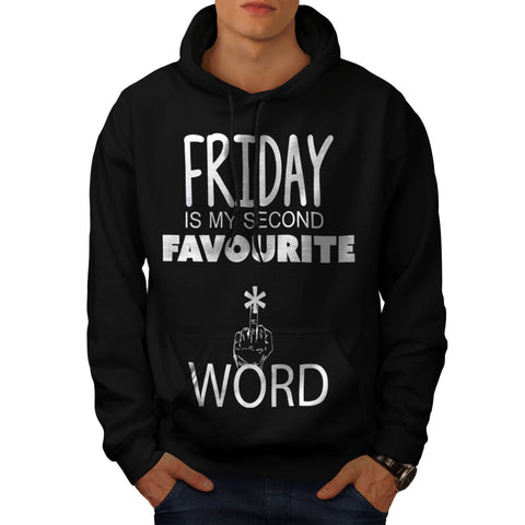 Friday Second Word Mens Hoodie