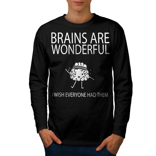 Wonderful Brain Wish Mens Long Sleeve T-Shirt