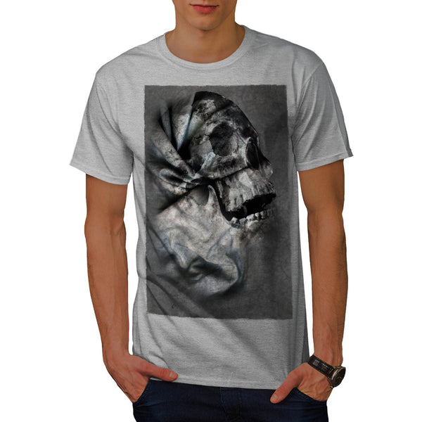 Skull Head Horror Art Mens T-Shirt