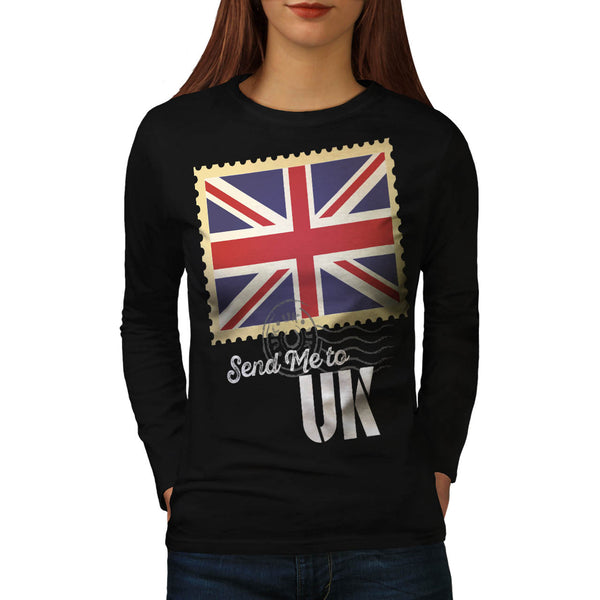 UK Britain Flag Life Womens Long Sleeve T-Shirt