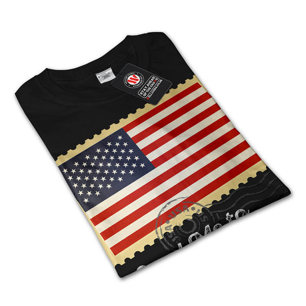 USA America Flag Mens Long Sleeve T-Shirt