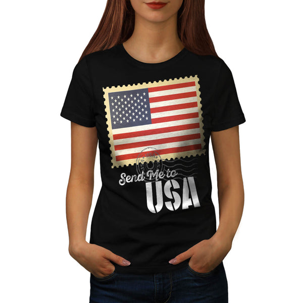 USA America Flag Womens T-Shirt