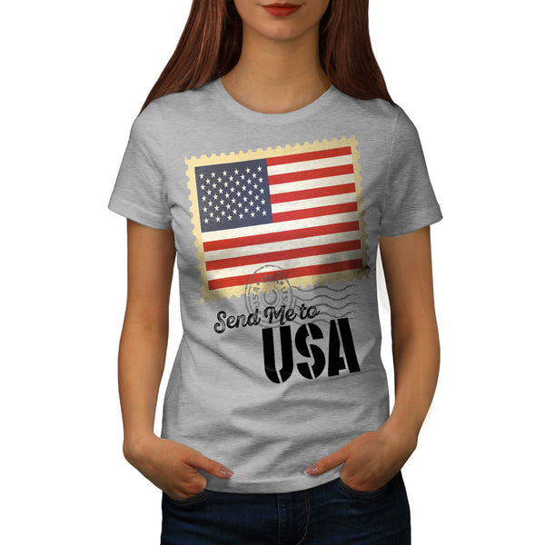 USA America Flag Womens T-Shirt
