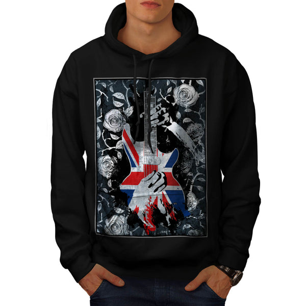 UK Music Guitar Life Mens Hoodie