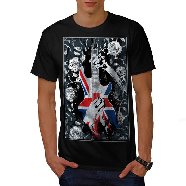 UK Music Guitar Life Mens T-Shirt