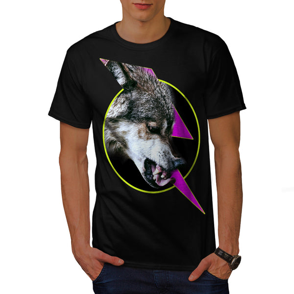 Wild Wolf Face Close Mens T-Shirt
