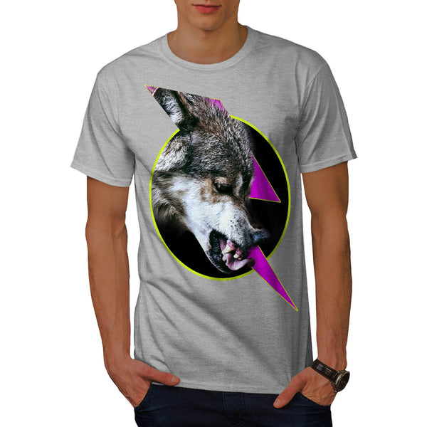 Wild Wolf Face Close Mens T-Shirt