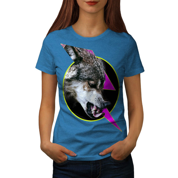 Wild Wolf Face Close Womens T-Shirt