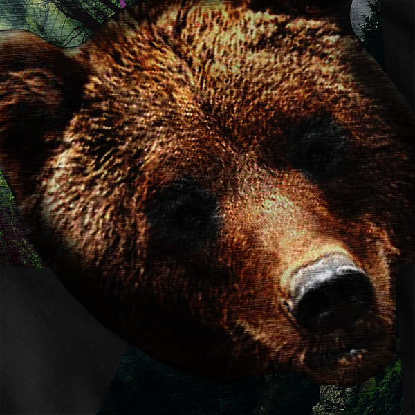 Wild Grizzly Bear Cub Womens Hoodie