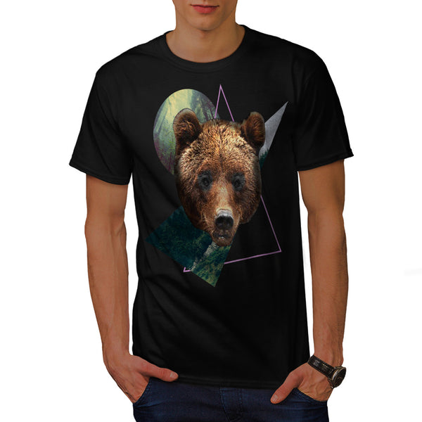 Wild Grizzly Bear Cub Mens T-Shirt