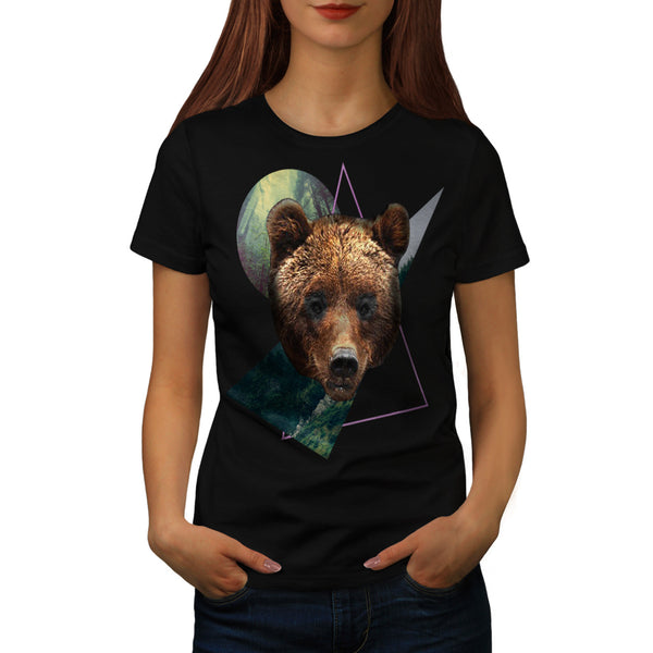 Wild Grizzly Bear Cub Womens T-Shirt