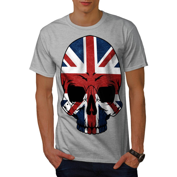 Anarchy UK Skull Flag Mens T-Shirt