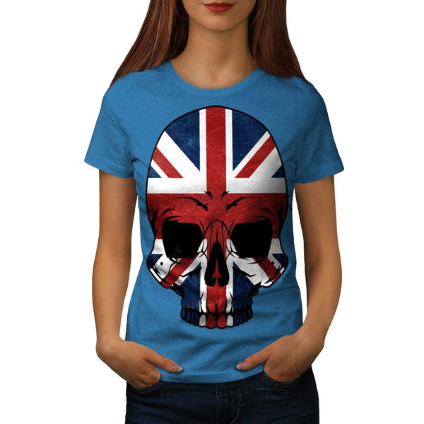 Anarchy UK Skull Flag Womens T-Shirt