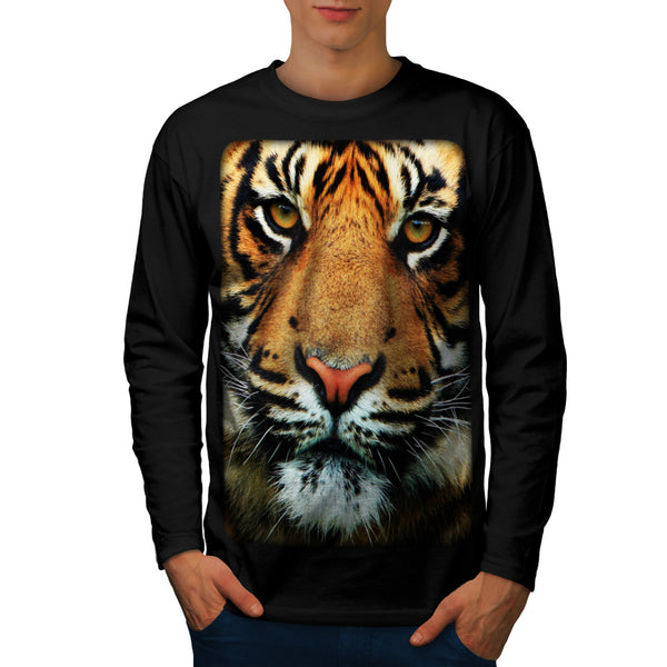 Bengal Tiger Big Cat Mens Long Sleeve T-Shirt