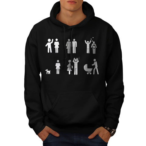 Evolution of Marriage Mens Hoodie