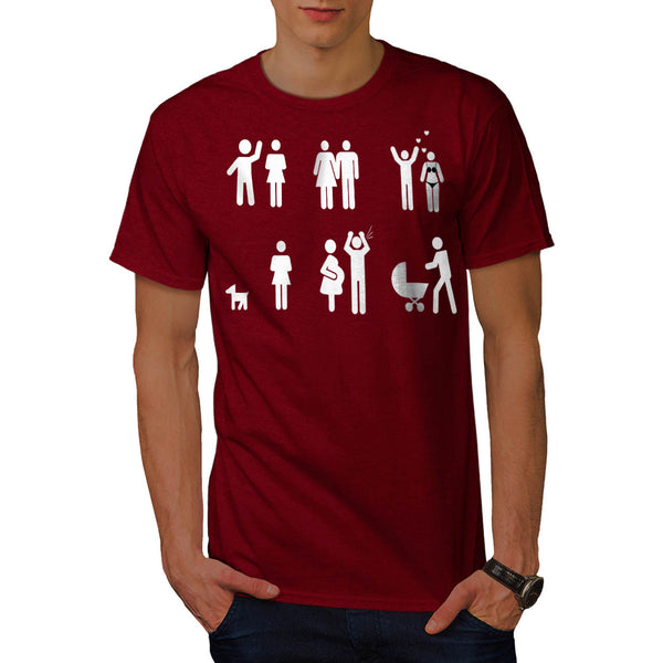 Evolution of Marriage Mens T-Shirt
