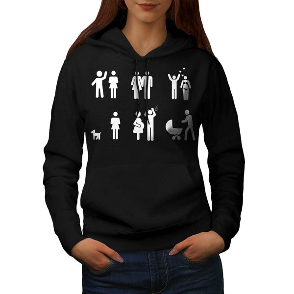 Evolution of Marriage Womens Hoodie