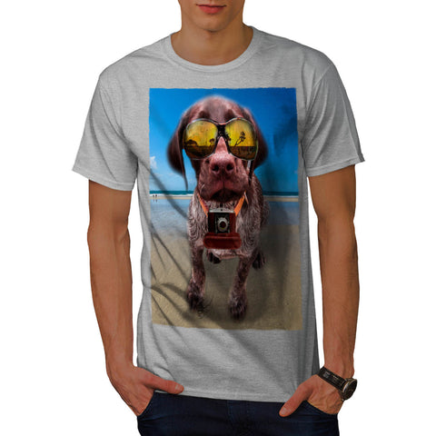 Dog Puppy Travel Life Mens T-Shirt