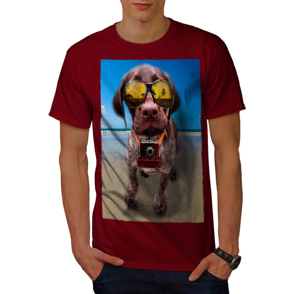 Dog Puppy Travel Life Mens T-Shirt
