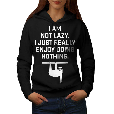 Lazy Sloth Animal Womens Hoodie