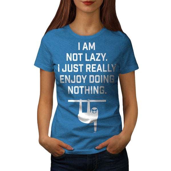 Lazy Sloth Animal Womens T-Shirt