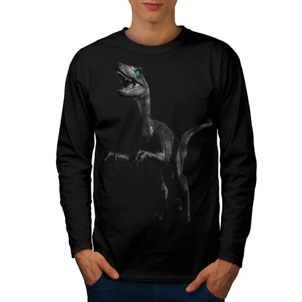 Raptor Dinosaur T Rex Mens Long Sleeve T-Shirt