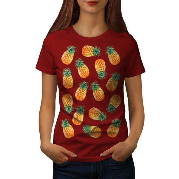 Pineapple Fruit Bowl Womens T-Shirt