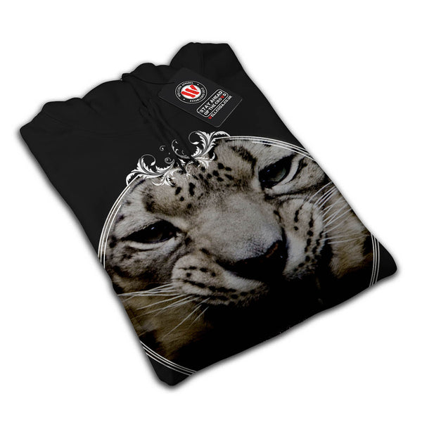 Crazy Wild Leopard Mens Hoodie