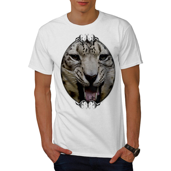 Crazy Wild Leopard Mens T-Shirt