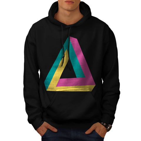 Triangle Drive Shape Mens Hoodie