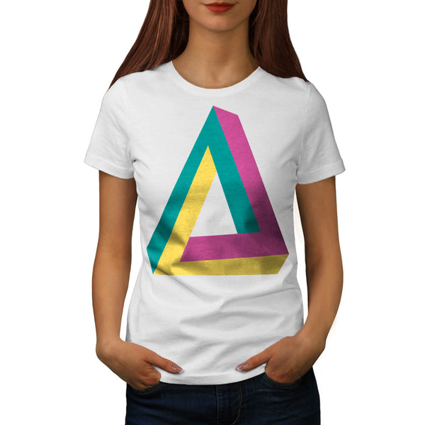 Triangle Drive Shape Womens T-Shirt