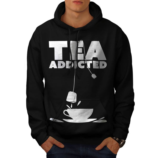 Addicted To Tea Cup Mens Hoodie