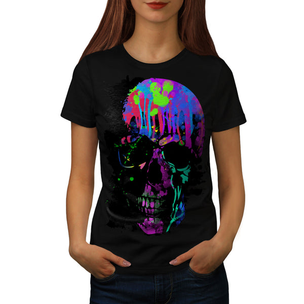 Skull Sugar Head Art Womens T-Shirt