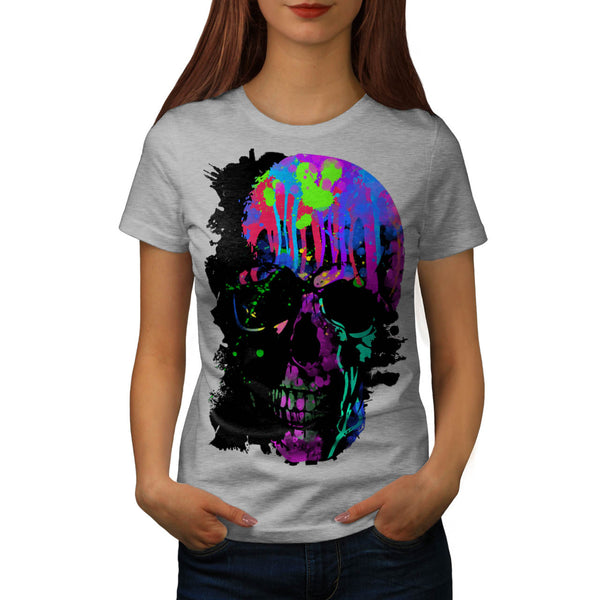 Skull Sugar Head Art Womens T-Shirt