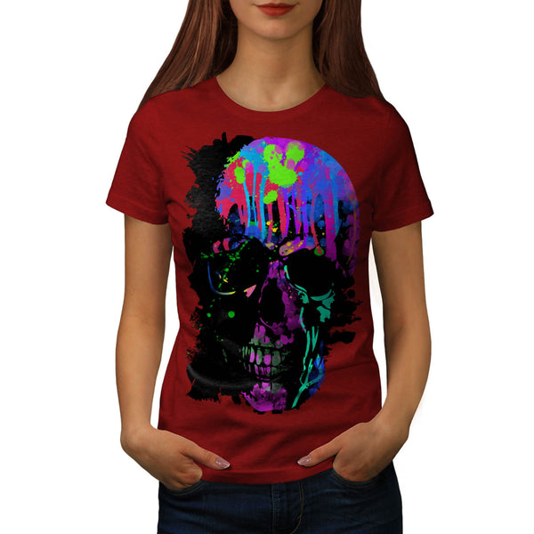 Skull Sugar Head Art Womens T-Shirt