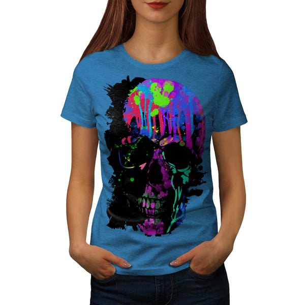 Skull Sugar Head Art Womens T-Shirt