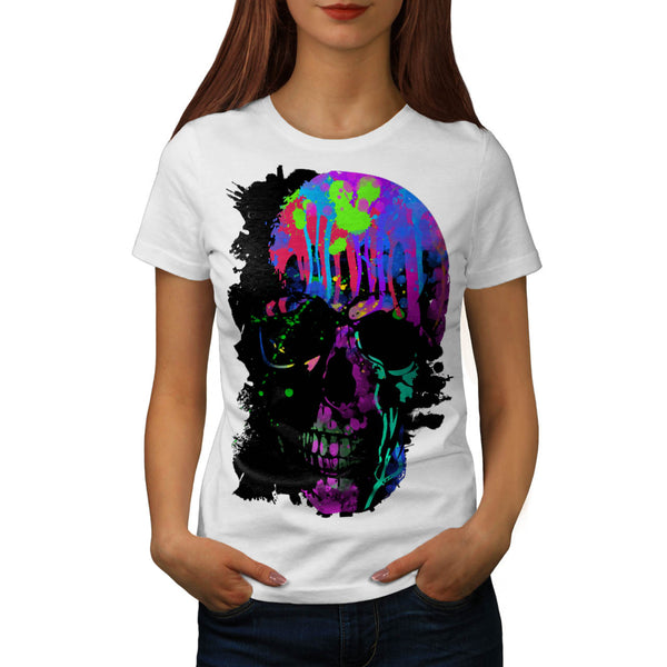 Skull Sugar Head Art Womens T-Shirt