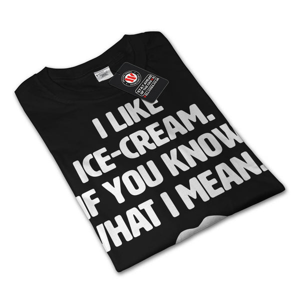 Like Ice Cream Tongue Womens Long Sleeve T-Shirt