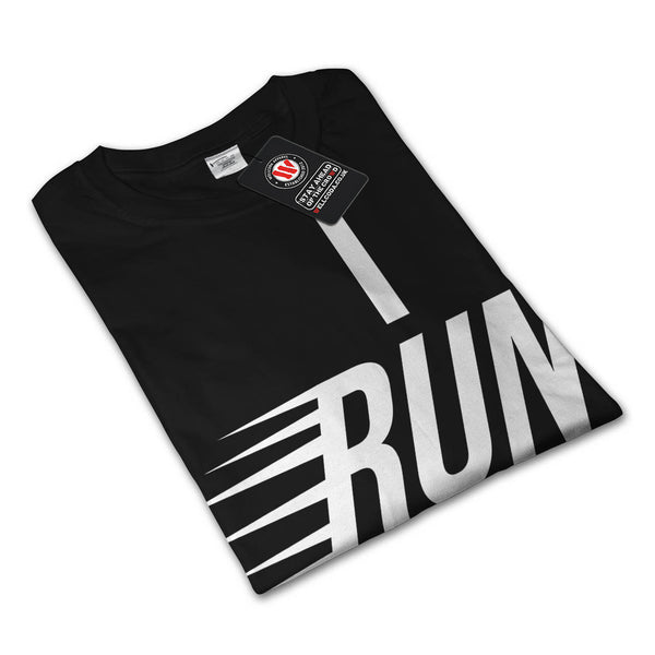 I Run Slogan Text Mens Long Sleeve T-Shirt